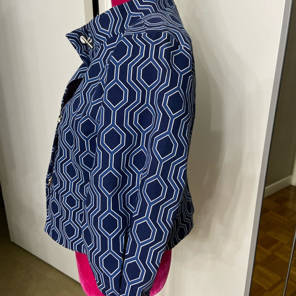 Penguin original blue geometric blazer small - Picture 3 of 6